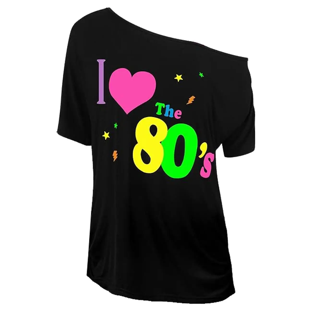 

Nostaic Vintage Disco Printed Women's T-irt Polyester Spandex Blend Comfortable Fit Svel aphic Tee for Ladies