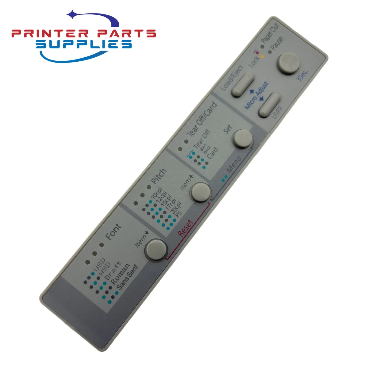 Painel de Controle Versão em Inglês (20 Peças) para Epson FX2190 FX2175 FX890 LQ2090 LQ590 - Painel de Interruptores