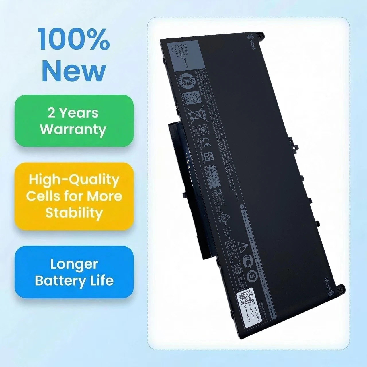 

Новый аккумулятор J60J5 для ноутбуков Dell Latitude E7470 E7270, замена номера детали WYWJ2 0MC34Y R1V85 451-BBSX 451-BBSY 451-BBSU 242WD