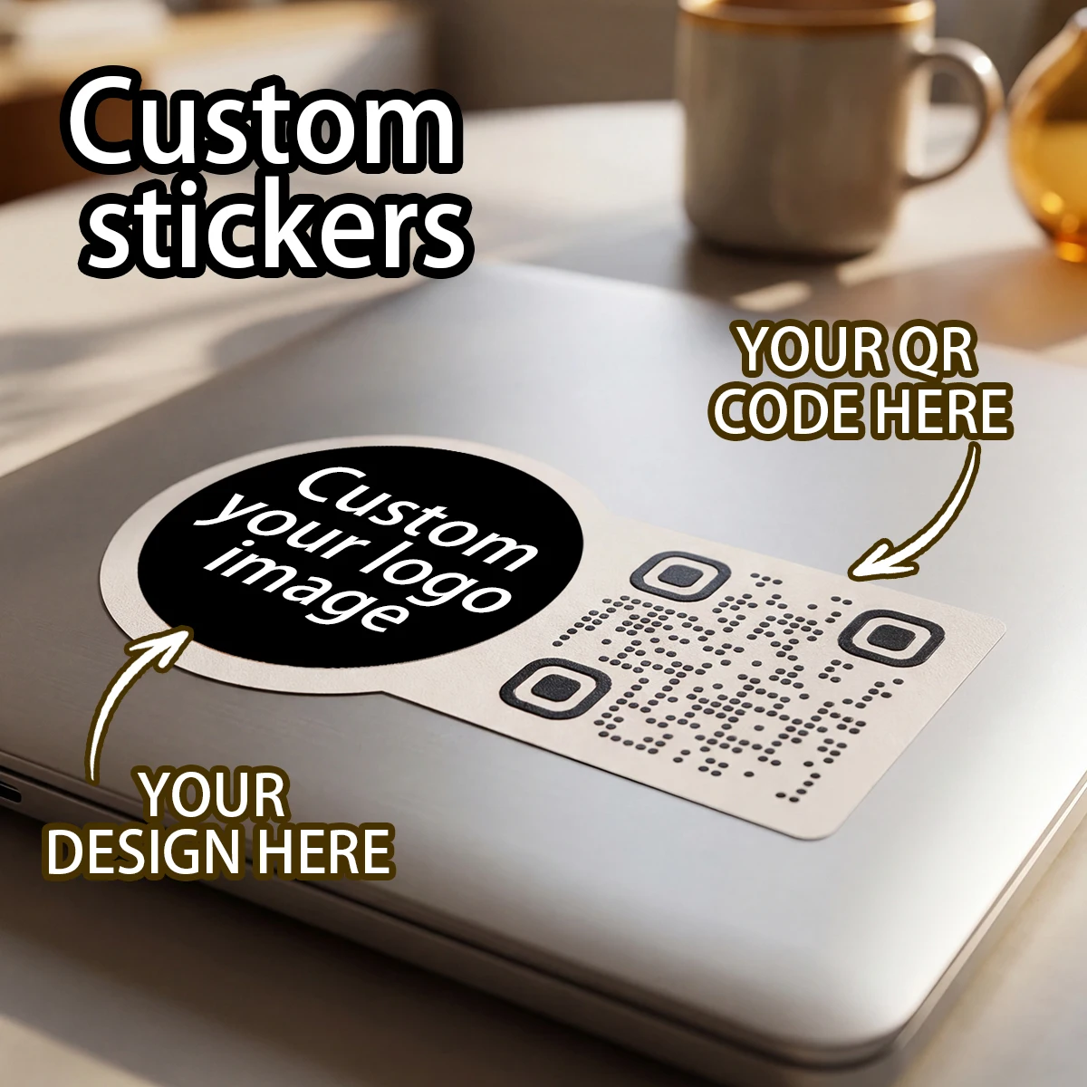 Adesivi QR Code Minimal Personalizzati