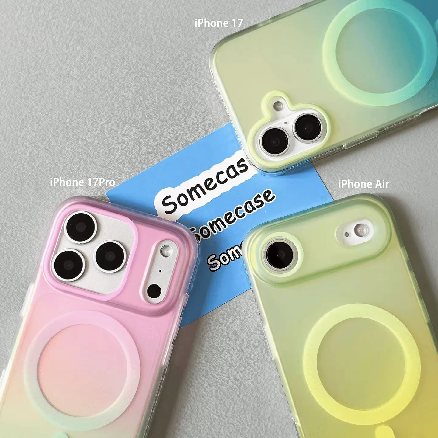 Aurora Gradient Matte Magnetic Case For iPhone 16 15 14 Pro Max 16 Plus 13 Laser Colorful Rainbow for Magsafe Shockproof Cover