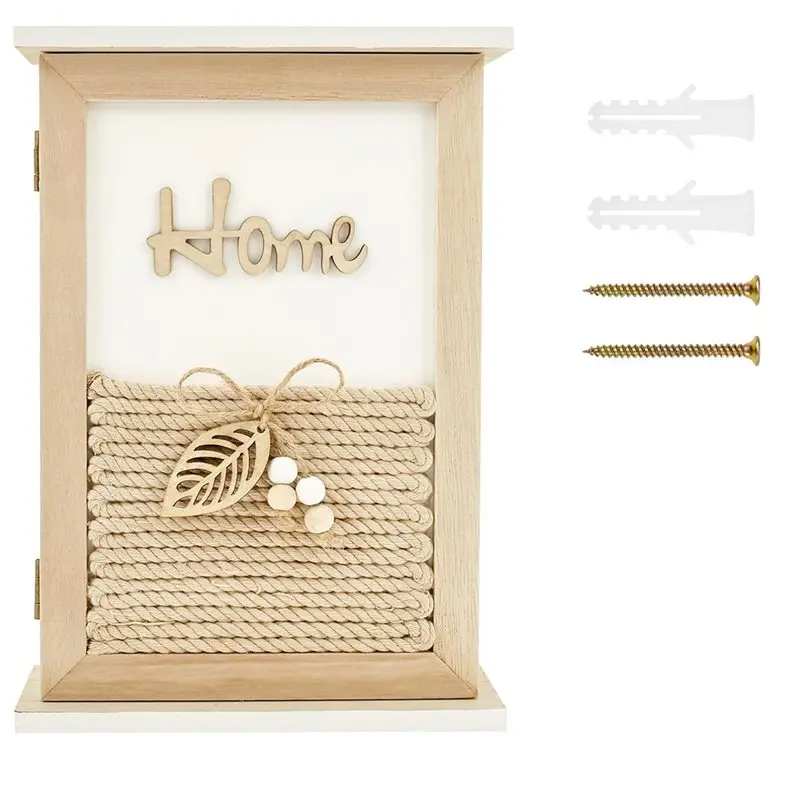 

ABKU-Деревянный органайзер для ключей, винтажный деревянный ящик для ключей с замком, декоративный шкафчик для хранения ключей, деревянные шкафчики для ключей