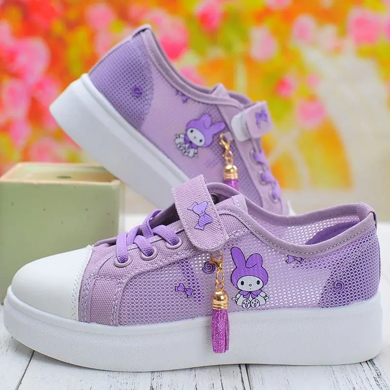 Cute My Melody Tennis Sanrio Kawaii Anime Girl Child Sneakers Girl Heart Cartoon Babys Casual Shoes Non Slip Toys Gifts for Kids