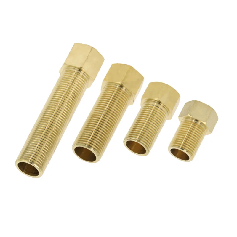 

Brass Fitting 1/2" 3/4" BSP Male to Female change Coupler straight in Connector Adapter 28mm 40mm 50mm 70mm 100mm length