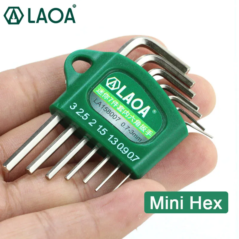 LAOA Mini Hexagon Wrench Seta S2 Socket Head Wrench with Magnetic Ball Head Spanner Tools Allen Key Wrenche Kit