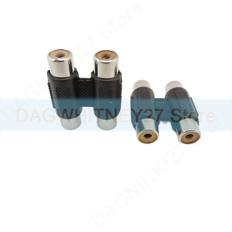 Adapter 2 RCA female AV Coupler Mini to 2RCA Connector Socket Extension Converter Audio Video V27