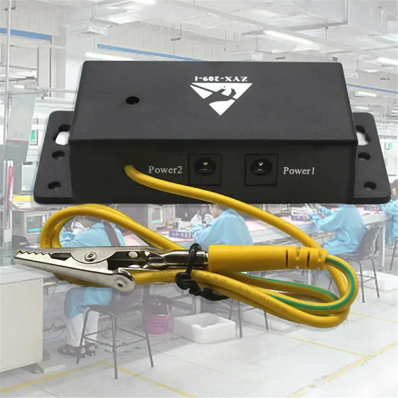 Imagem -03 - Auto-alarme Anti Estático Esd Wrist Strap Tester Monitor Online Uma Saída Medidor Esd Eletrônico