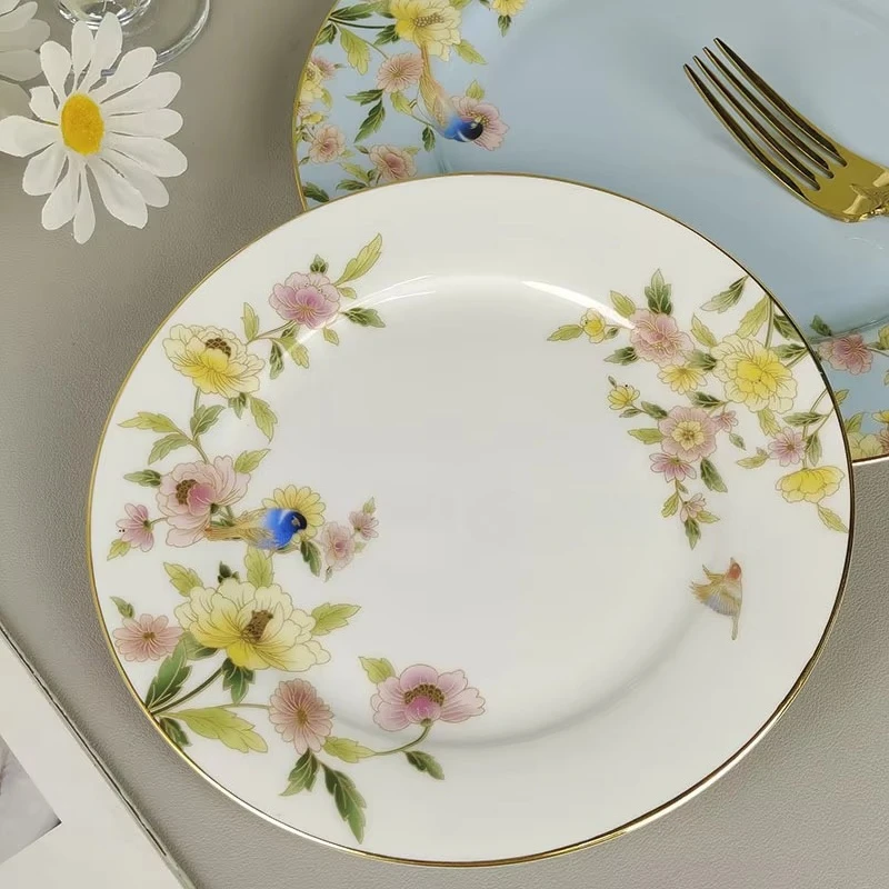 العظام الصين أدوات مائدة سيراميك أكواب الصحون السلطانيات ملاعق لوحات إباريق الشاي صالح للديكور المنزل الشاي بعد الظهر مكتب القهوة واليومية