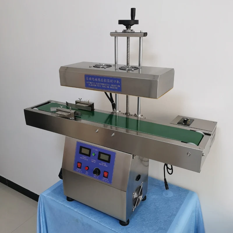 PBOBP Electromagnetic Induction Continuous Sealing Machine Aluminium Foil Sealing Machine Medicine Bottle Sealer 60-130mm