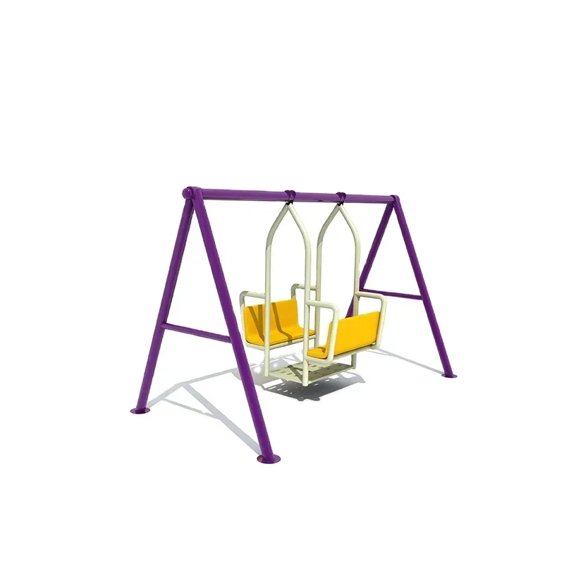 Outdoor Swing and Slide, Children Metal Swing Play Set