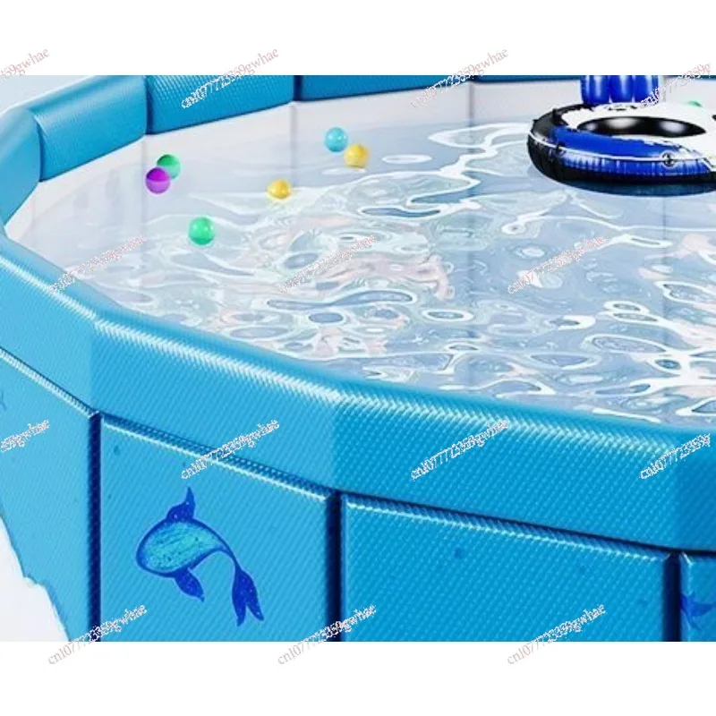 Foldable No Inflatable Swimming Pool Kids Play Pool Round Outdoor Summer Home Ocean Ball Pit
