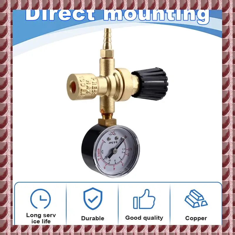 A95G Mini Argon Carbon Dioxide Pressure Reducer Pressure Gauge Instrument 36V 220V Two Welding Pressure Reducing Valve M10 * 1