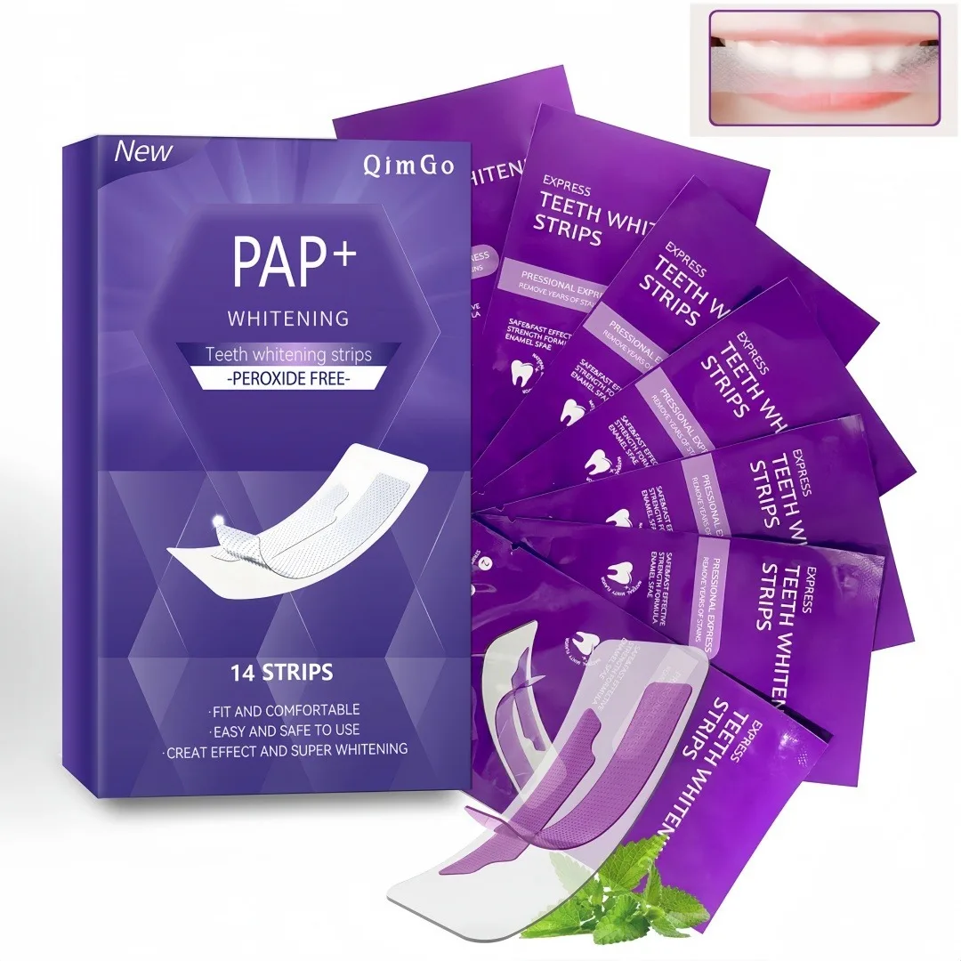 7 Pairs Teeth Whitening Strips Tooth Stain Removal Teeth Strip Oral Cleaning Product Breath Freshening Material Dental Care Tool