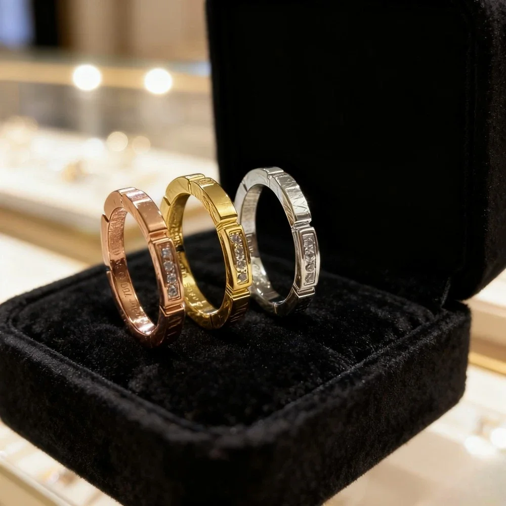 

2025 trendy accessories Unisex Diamond Multi-Section Ring - Crafted Elegance for Couples