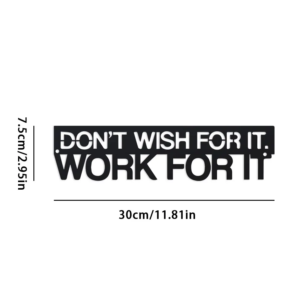 2D Motivational Metal Wall Art - 