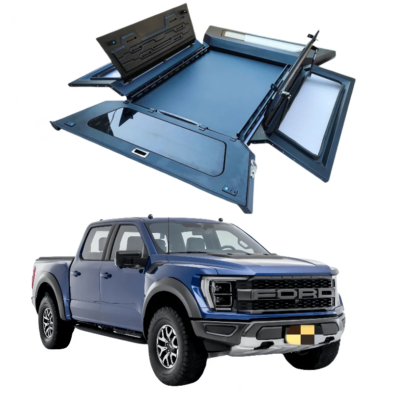 

For Ford Ranger F150 Pickup Truck Three Doors Openaluminum Roll Up Trunk Tonneau Cover