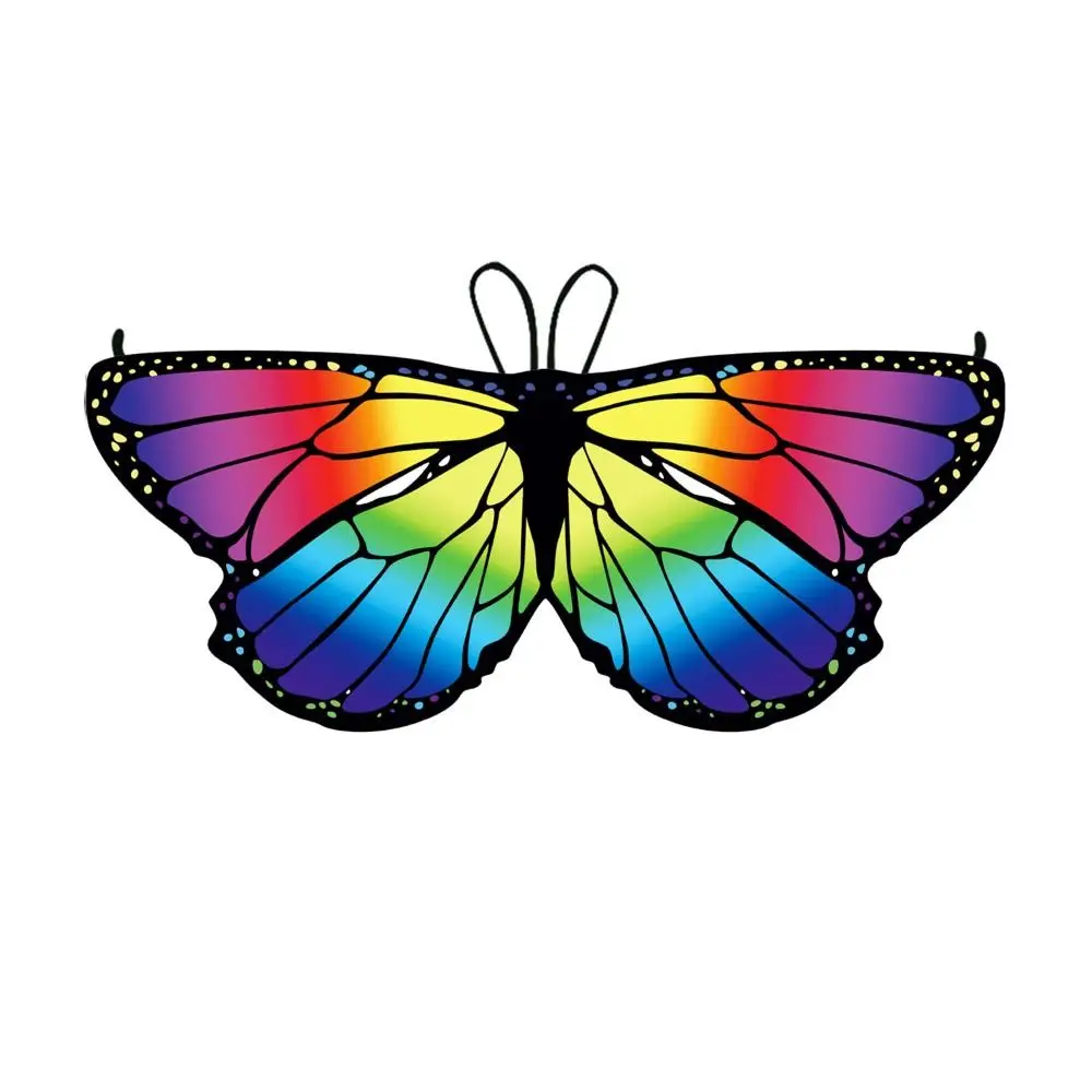 Colorful Butterfly Wings Costume Cosplay Costume DIY Decorations Cape Butterfly Fancy Dress Fairy Shawl Christmas Halloween