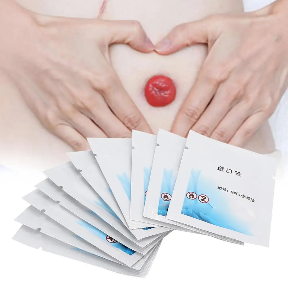 10 Pcs Stoma Skin Protection Film Ostomy Skin Membrane Damage Prevention Exudate Causing Damages Recovery Skins Protective Care