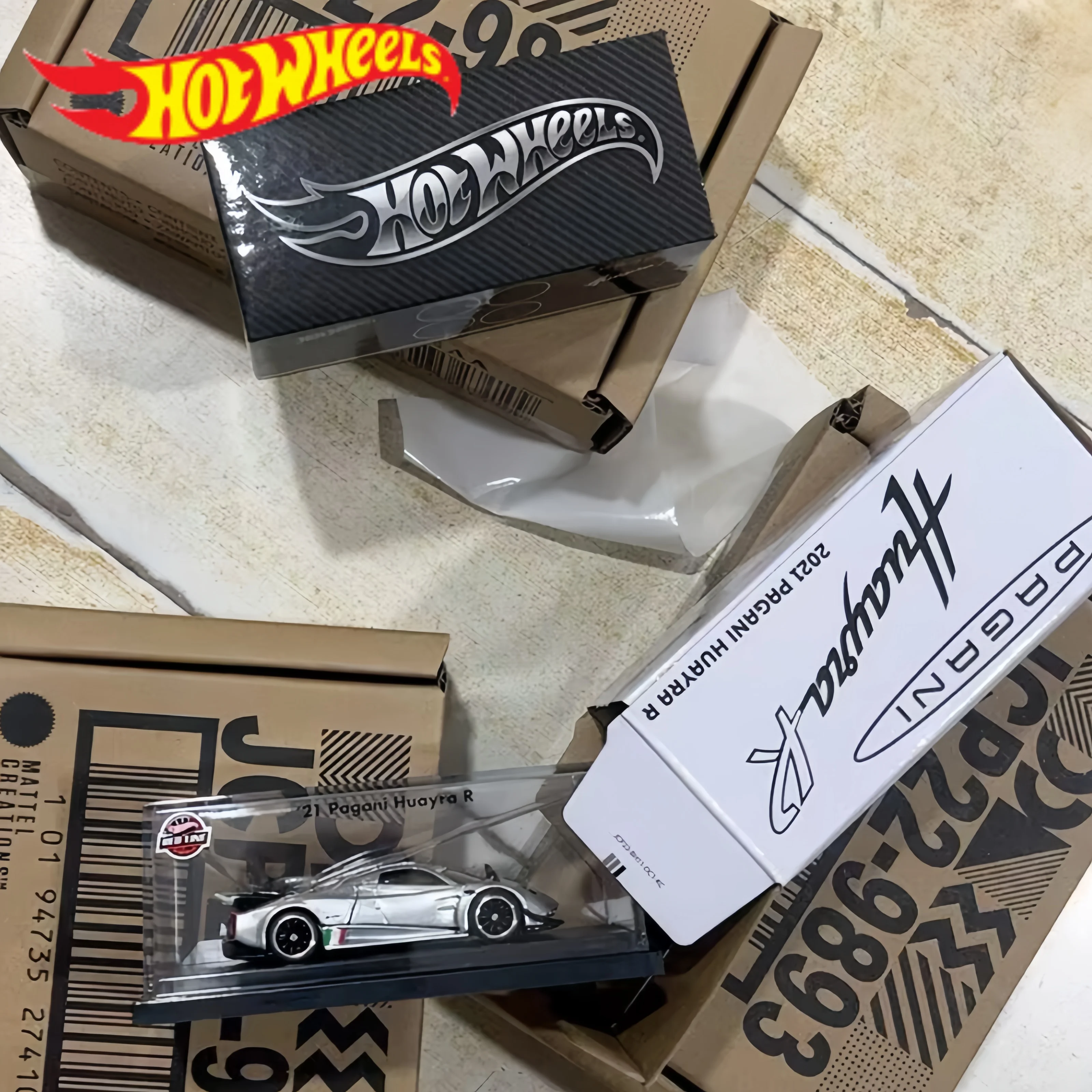 

Hot Wheels Rlc 1:64 Pagani Huayra R 2021 Diecast Model Car Silver Collectible Toy Gift For Car Enthusiasts And Hobby Collectors