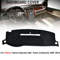 Dashboard Cover Mat For Chevy Silverado GMC Yukon Tahoe 2007-2014 Dash Cover Mat Sun Shade Protector Anti Glare Car Accessories