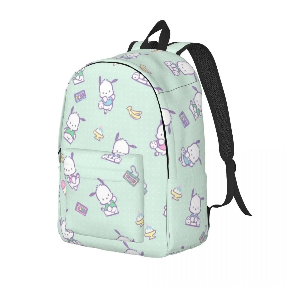 Pochacco-Sac à dos étudiant grande capacité pour filles et garçons, sac à dos léger et étanche, 15 po, 17 po