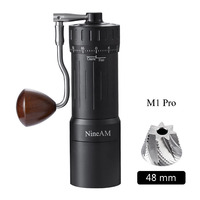 NineAM M1/Pro Manual Coffee Grinder 2024 Newly Upgraded 48MM Stainless Steel Cone Burr Suitable for Espresso Kitchen Tools