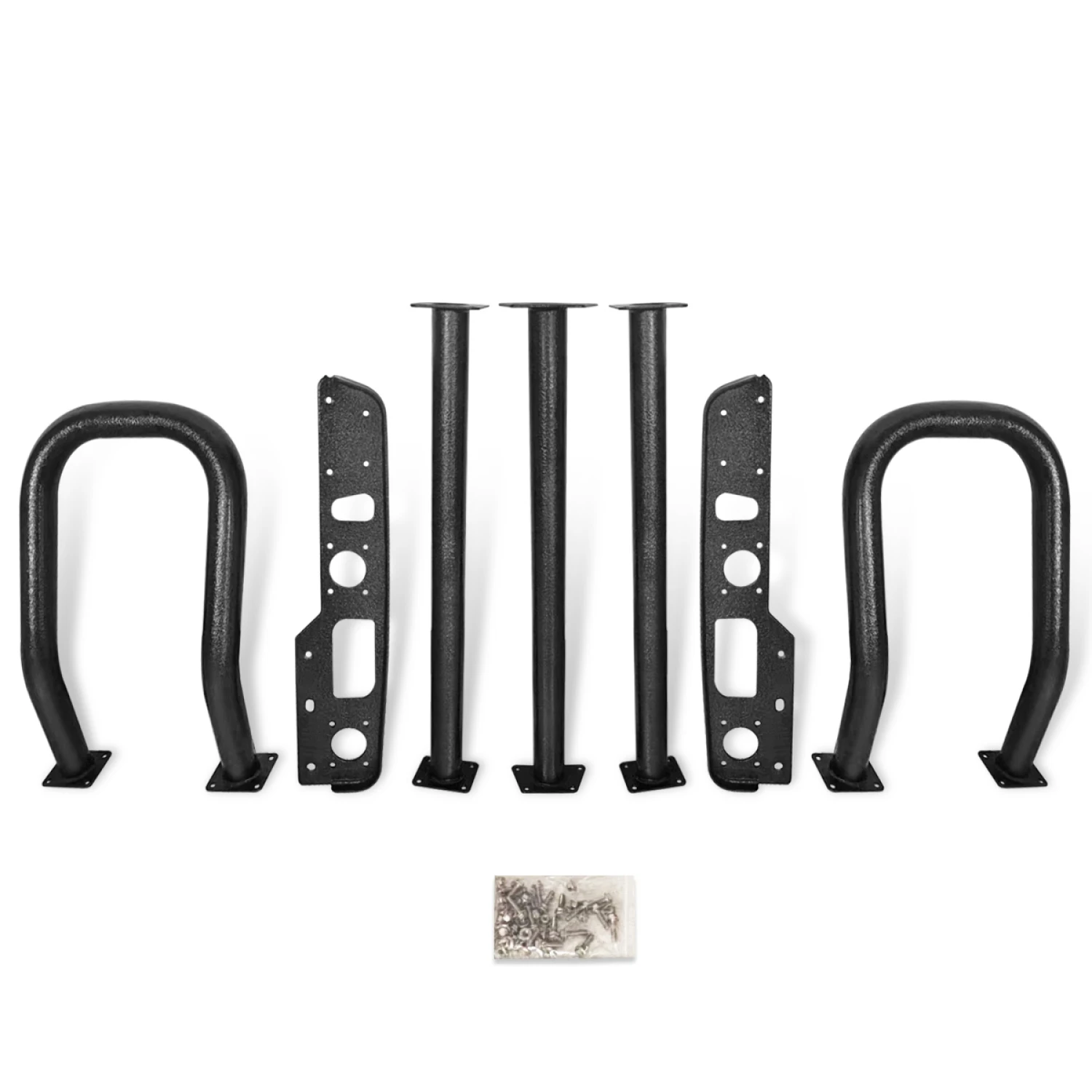 

Black Iron Deer Guard with Brackets for Kenworth T680 2022