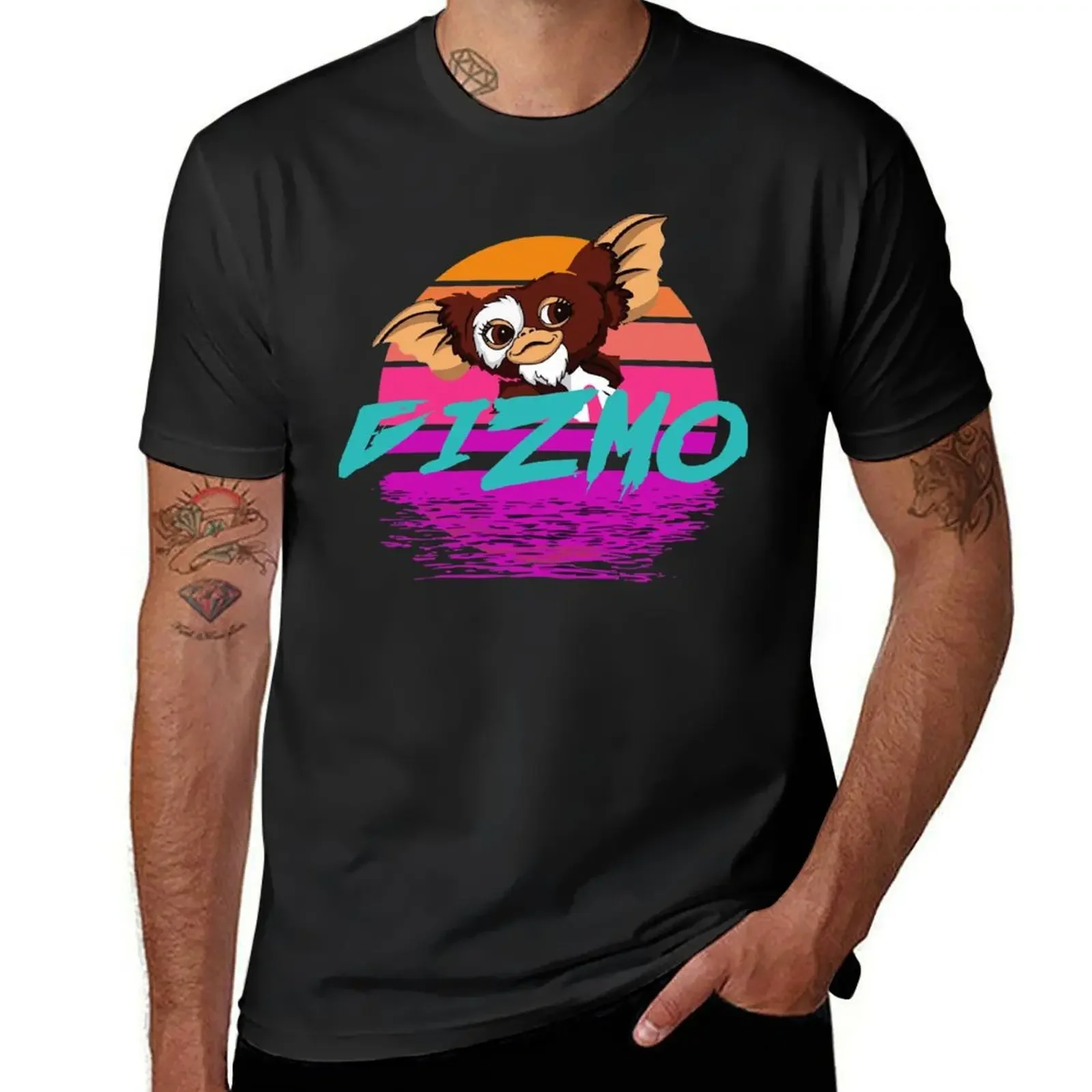 Retrowave Gizmo T-Shirt quick drying rapper graphic tees outfits for men