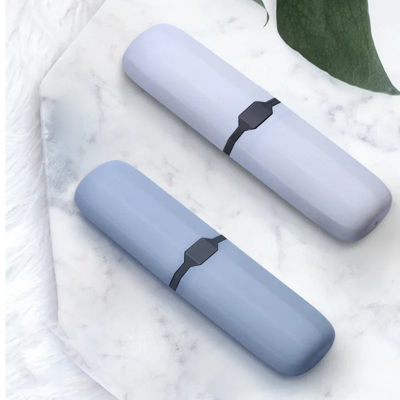 Portable Toothbrush Box Home Travel Toothbrush Storage Box Holder Cover Simple Plain Toothbrush Protect Dust-proof Case Bathroom