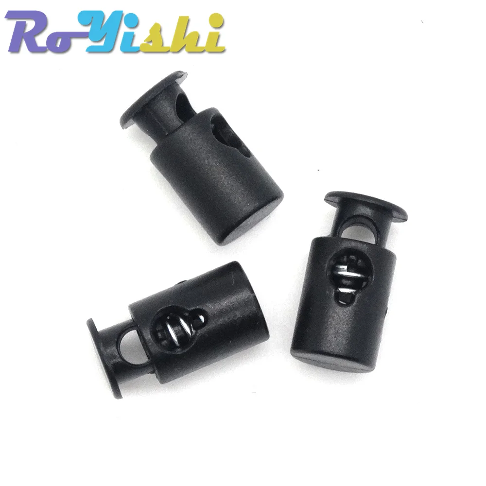 10 Pcs/Pack Mini Cord Lock Stopper Widely Used For Garment Accessories/Bags/Shoe Lace Black