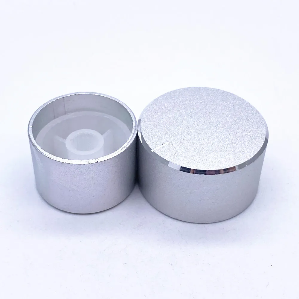 1 stücke Aluminium Legierung Potentiometer Knopf Kappe Encoder Volumen Control Audio Knob für 6mm Gerändelt Welle Knopf
