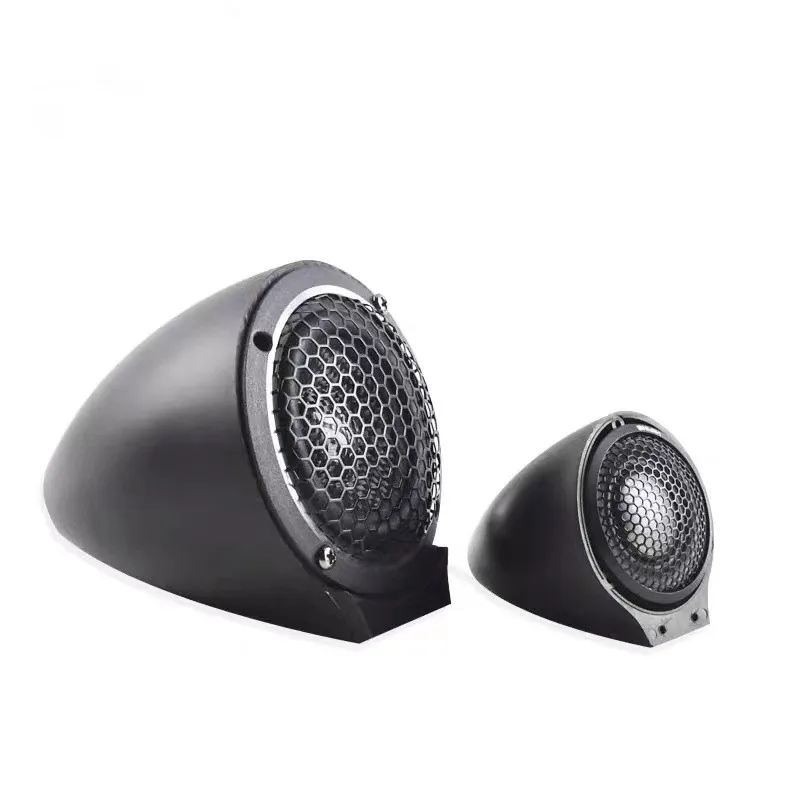 2PCS/1.5 Inch Mid-range Speaker Base Car Horn Modified Two-way Bracket Treble Auto Tweeter Box Bracket Shell Gasket