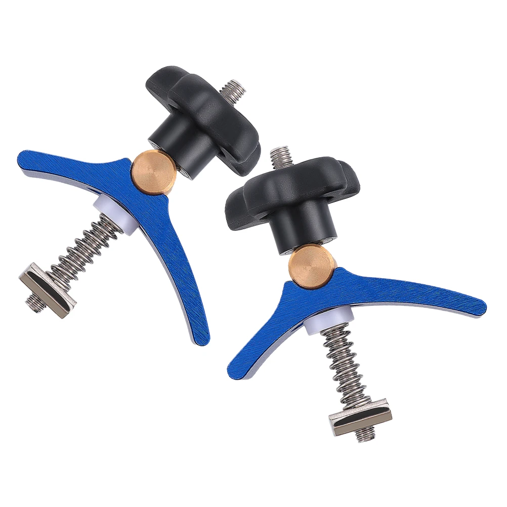 

2Pcs Woodworking Pressure Plate TSlot Clamps Aluminum Track 20mm Blue HeavyDuty CNC TTrack Accessories Workbench Fixtures