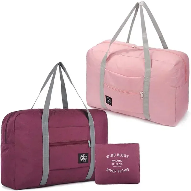 

1/2pcs Fashionable Foldable Travel Bag: Large Capacity,Splash-Proof Carry-On Luggage Duffle Bag for Holiday Trips Casual Fitness