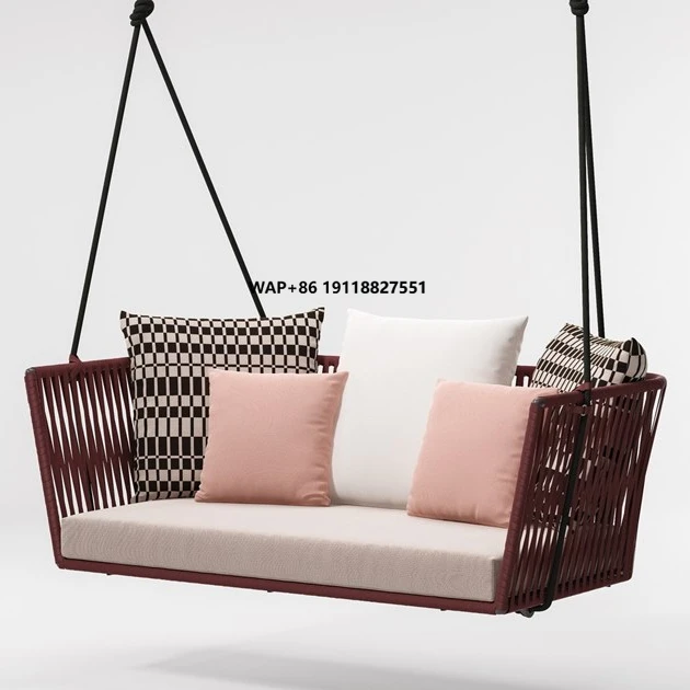 

New Outdoor Garden Tree Kids Swing Chair Set Indoor Gate Double Rope Hammock Hanging Chair for Children