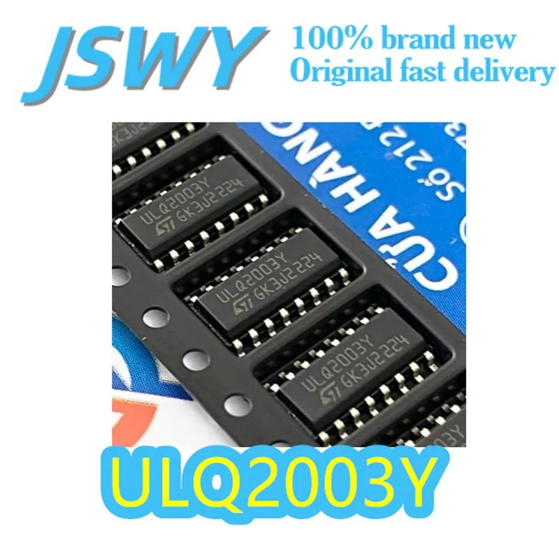 

(10/50 pieces) ULQ2003Y Patch SOIC-16 Original 7-way Darlington Transistor Array ULQ2003 50V/500mA Electronics Spot