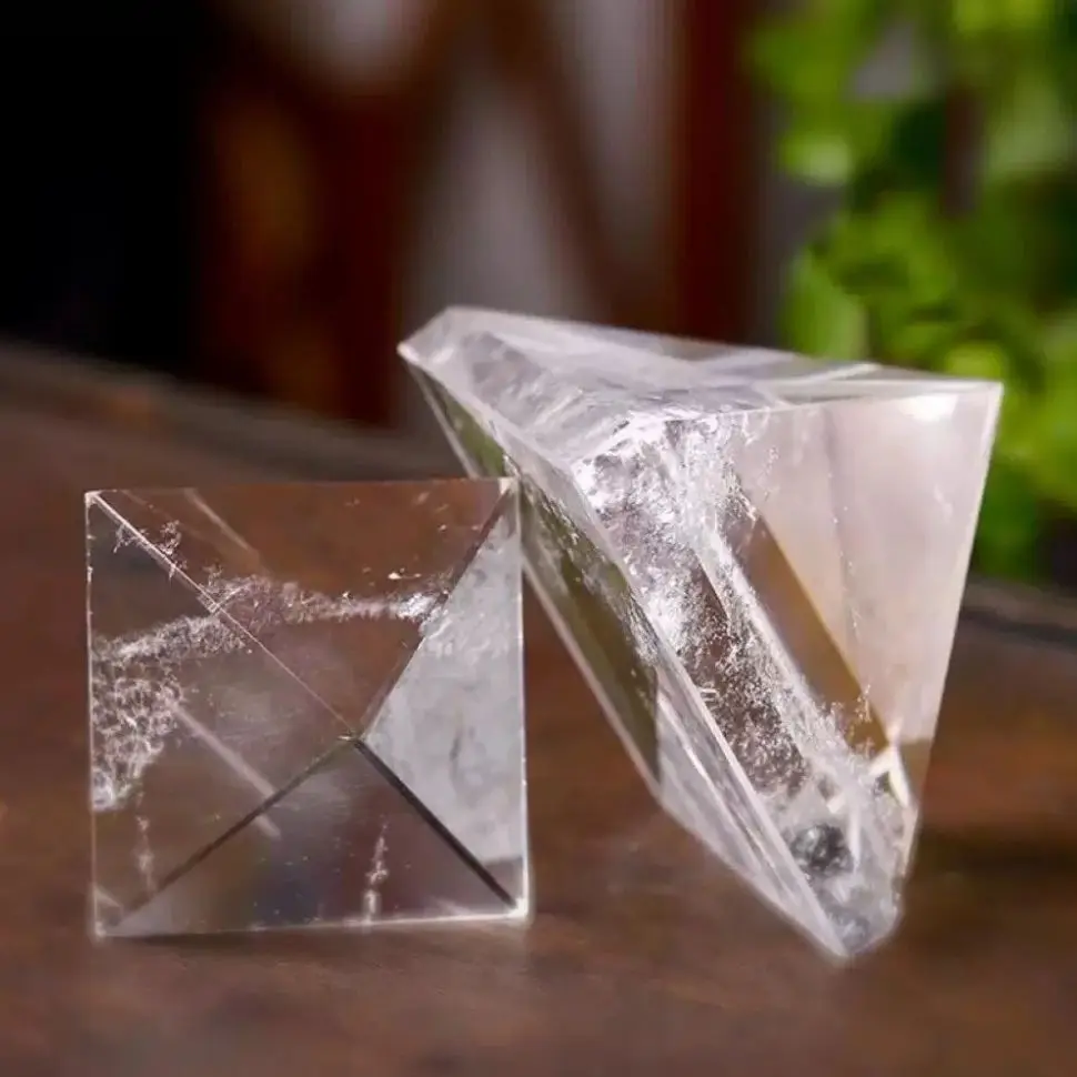 🔮Clear Quartz Pyramid – Chakra Healing & Energy Amplifier 6