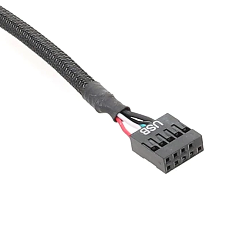 Adaptador USB de alta velocidad 20CB de 9 pines a tipo C blindado para una línea de malla de transmisión confiable para placa de