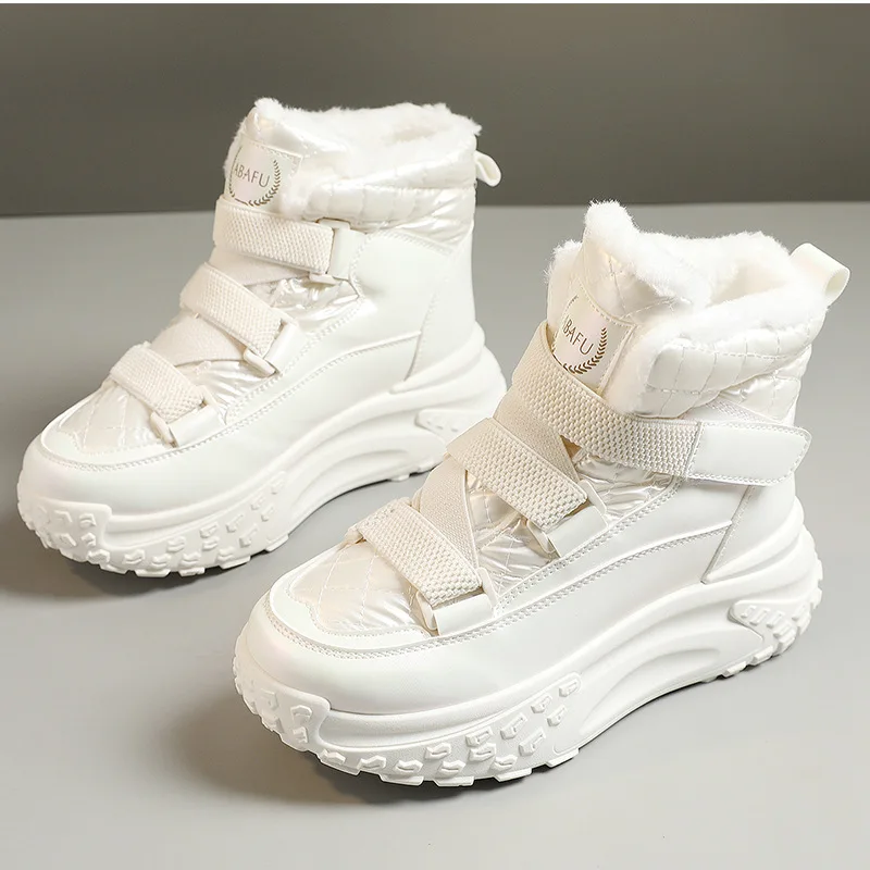 

New Women Snow Boots Fashion High Quality Women Platform Boots Comfortable High-Top Cotton Shoes Versatile Non-Slip Women Shoes