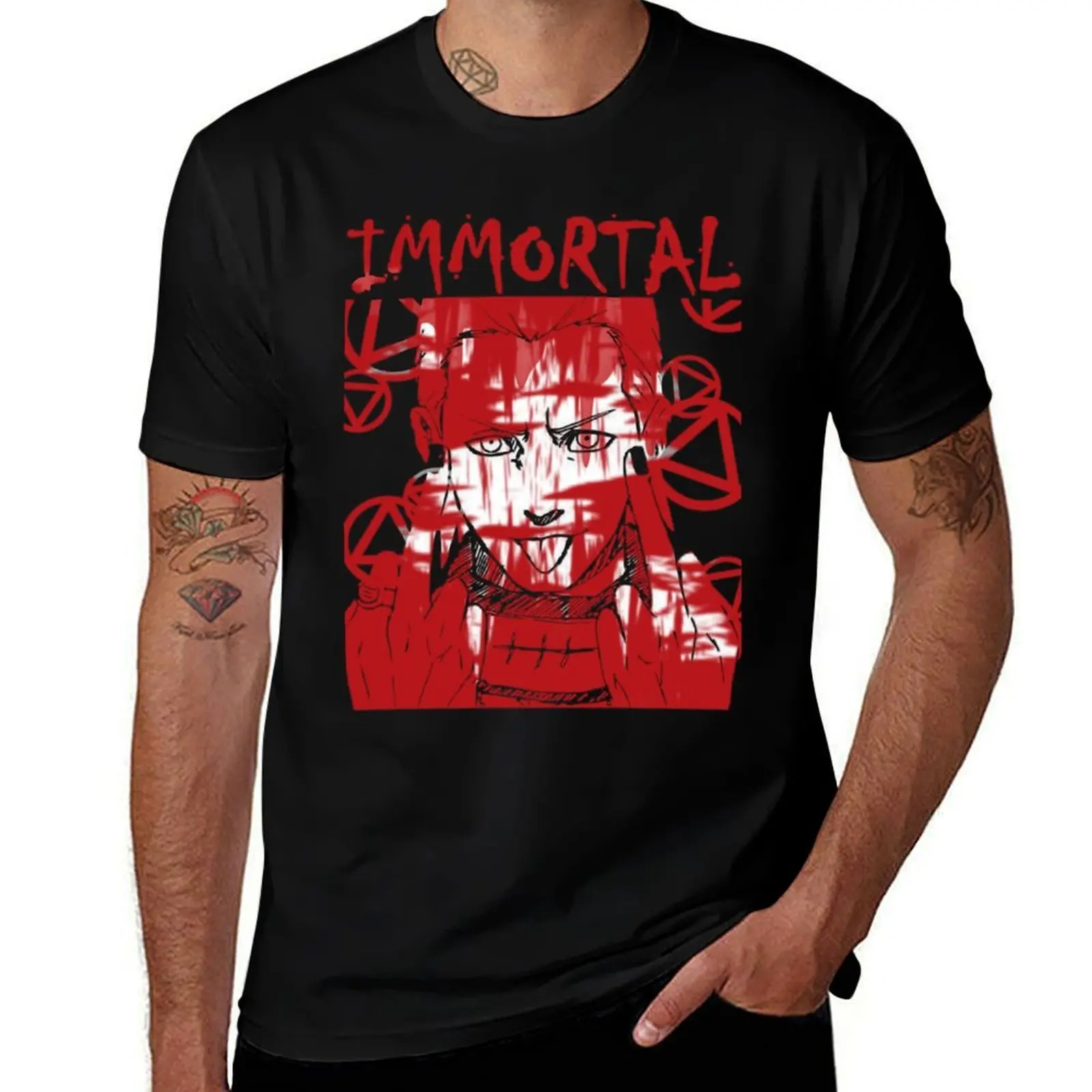 

t designer T-Shirt cotton t t 100% men shirt cotton hidan man shirt immortal shirts 100%