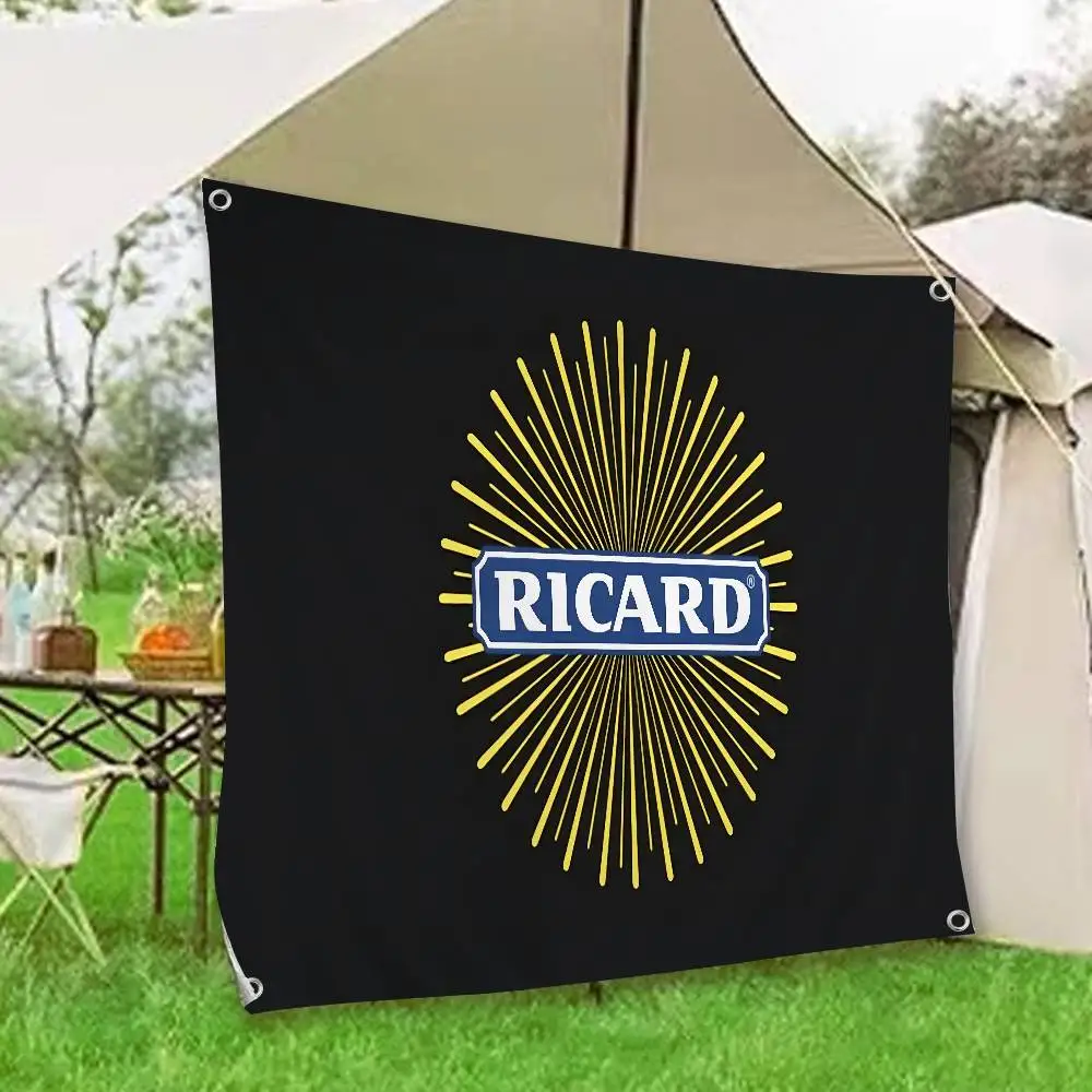 

Баннер с логотипом R-RicardS в ретро-стиле: флаги для декора интерьера студии и зон отдыха, несколько вариантов