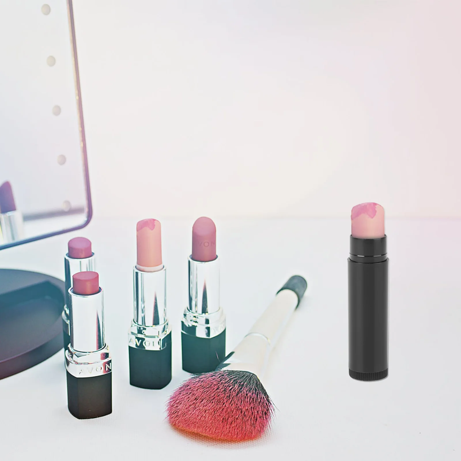 

25Pcs Lip Balm Tubes Empty Natural Polypropylene Lipstick Tubes Caps Included Clear Twist Up Lip Balm Containers Craft