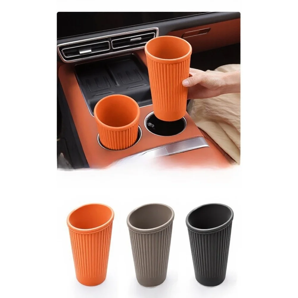 Waterproof Trash Bin Car Trash Can Soft Silicone Material Flexible Structure Easy To Clean Space Saving For Daily Commuting