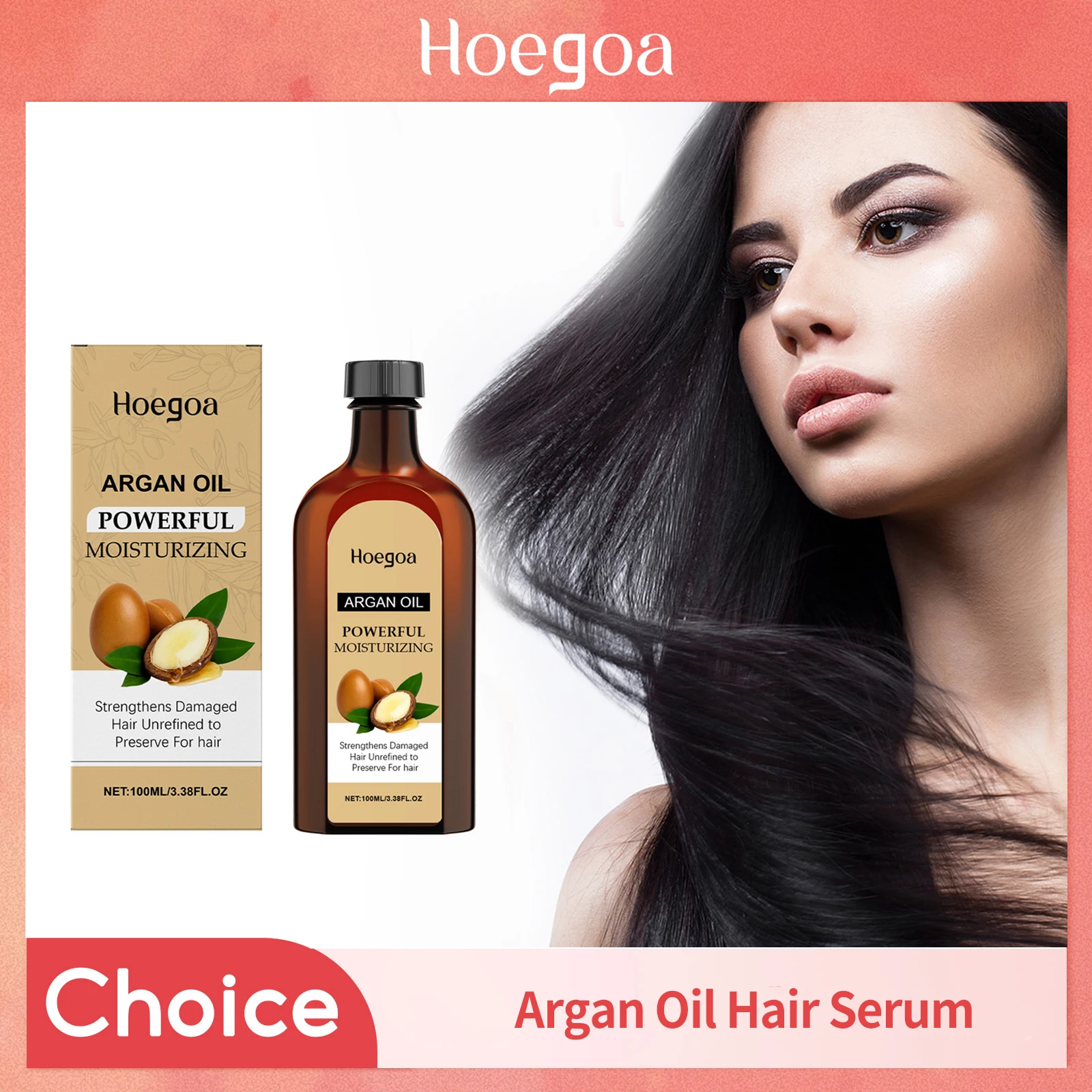 

Morocco Argan Hair Care Oil For Dry Damaged Hair Promote Regeneration Healthier Scalp Nourishing Shiny Soft Anti-Frizz Hair Care