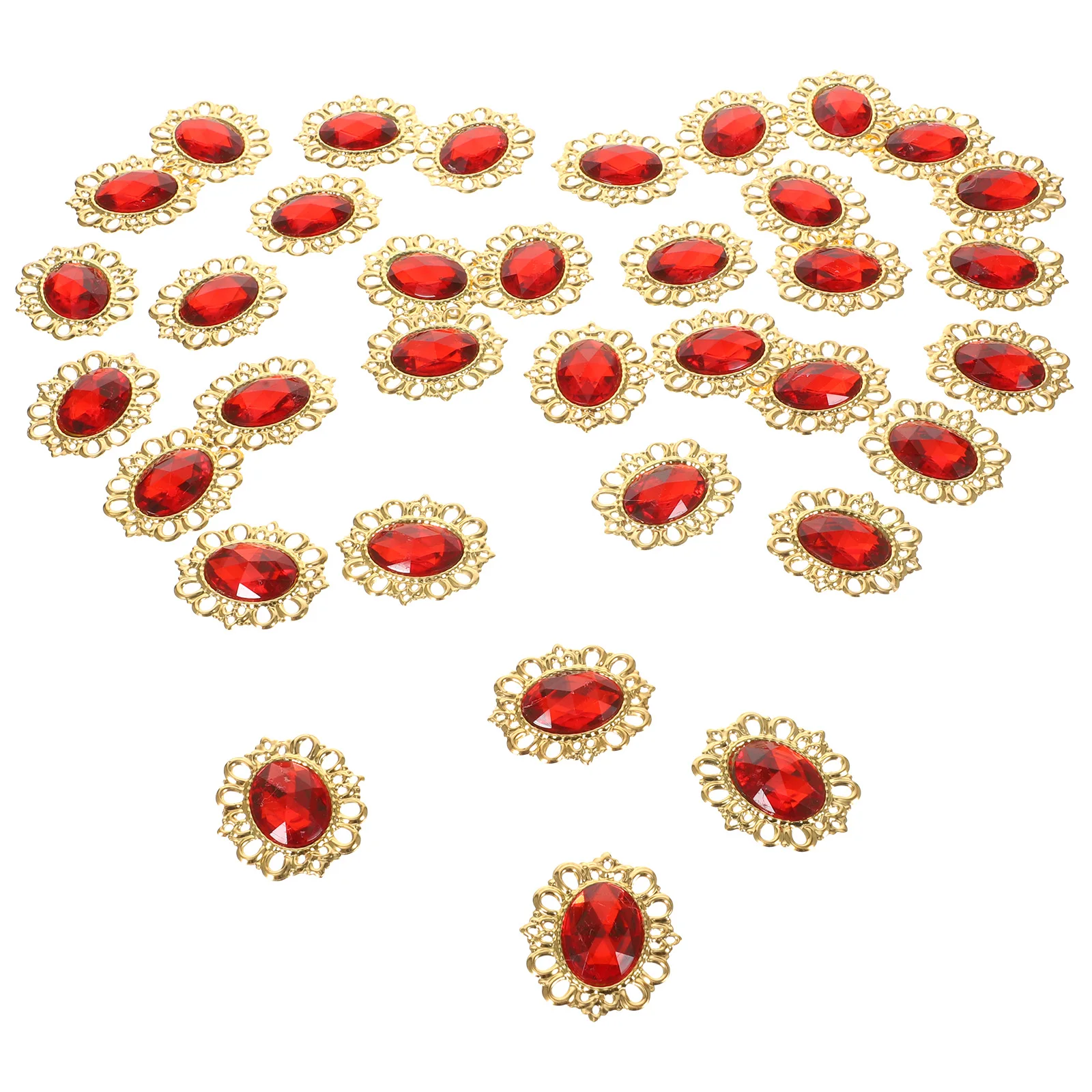 

60 Pcs Simulated Drill Headgear Mixed Colors Sew on Rhinestones for Crafting Clothes Clothing Manual Hand Sewing