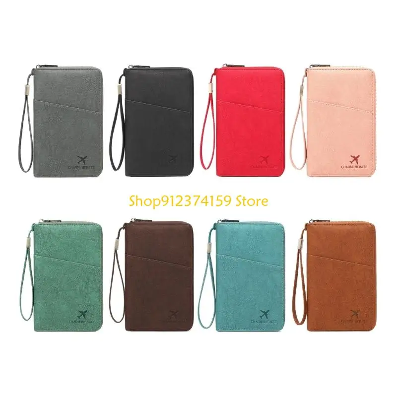 

G5AE Travel Wallet,Leather Cover Wallet Card Holder Rfids Holder