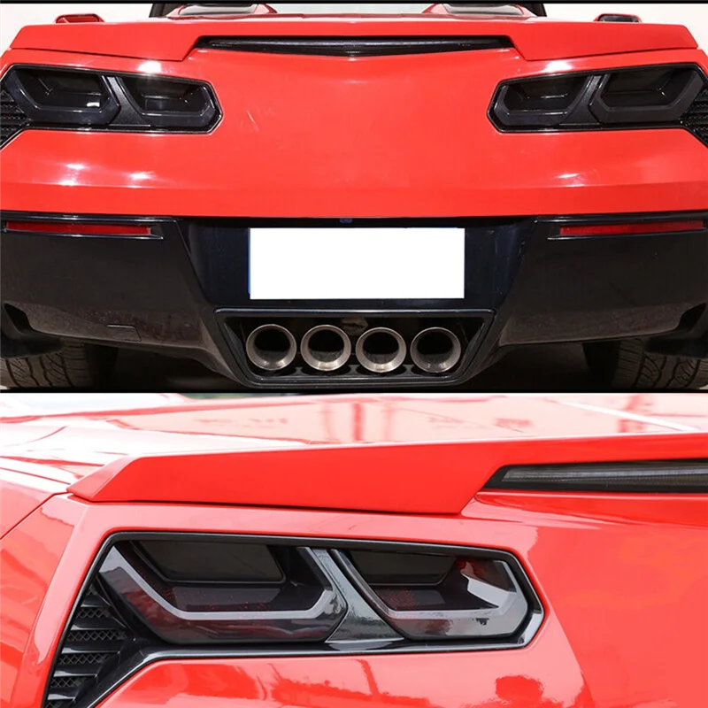 

Для Chevy Corvette C7 14-19 накладка на крышку задней противотуманной фары, аксессуары-дымчатый черный-A28K