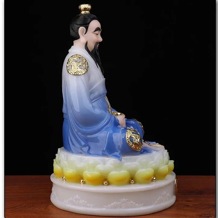 Buddhism Taoism ZU SHI home Patron saint Southeast Asia Propitious Prosperity YUAN SHI TIAN ZUN BUDDHA God jade FENG SHUI statue
