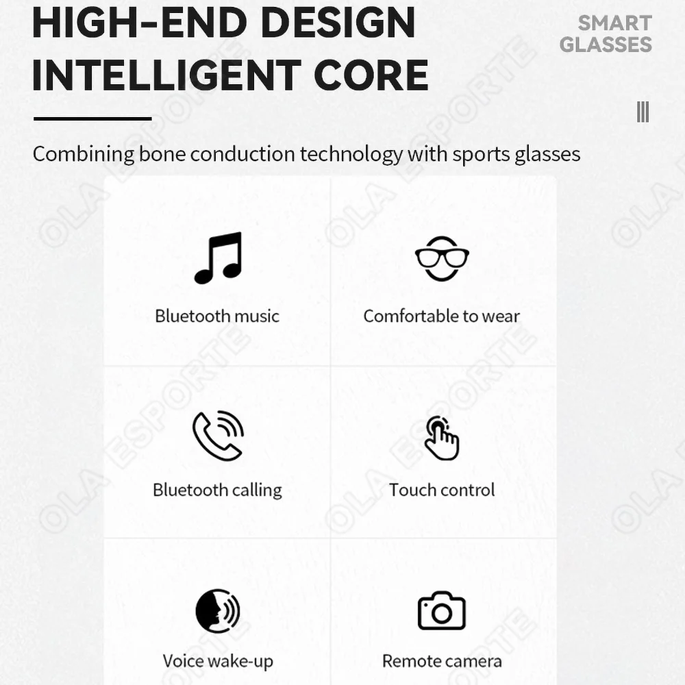 New Camera AI Smart Glasses 2026 Touch Control Photo Recording Translator Voice Assistant Music Wireless Bluetooth Sunglasses