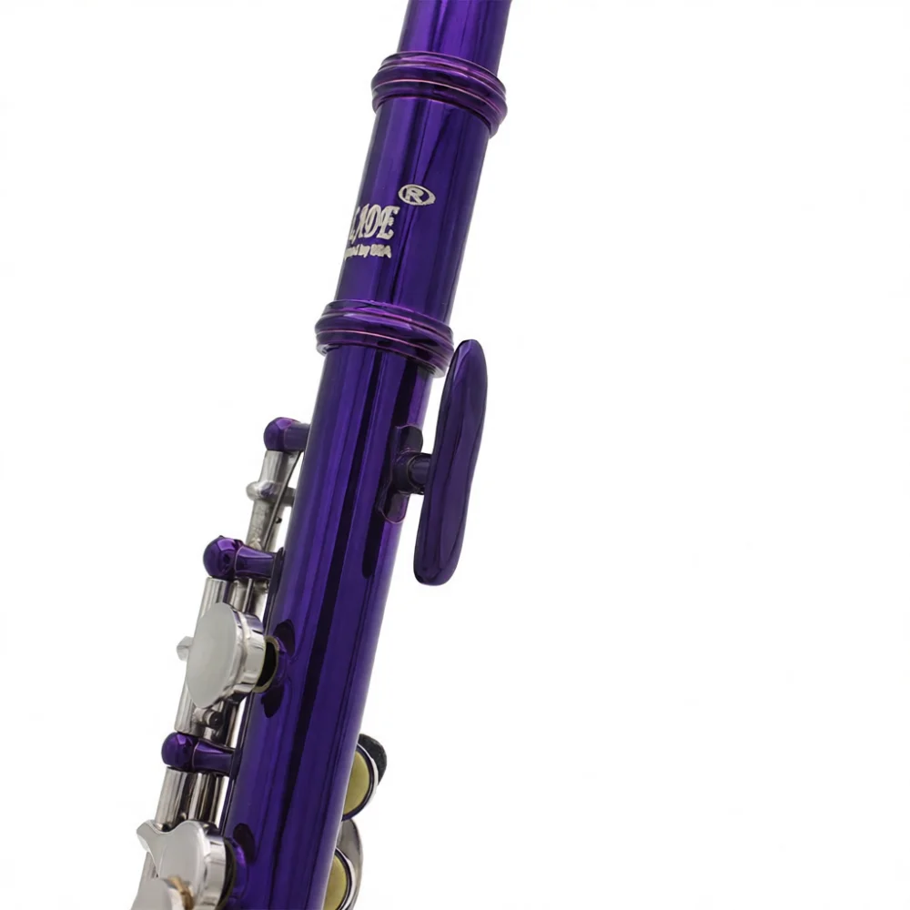 SLADE Nickel Plated Cupronickel Piccolo C Key Woodwind Musical Instrument Student Practice Flute With Leather Box